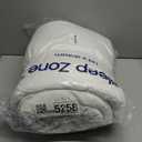 SLEEP ZONE Luxury Hotel Bedding Comforter Set 3-Piece Machine Washable, Lightweight Down Alternative Duvet Insert with Embroidered Stripes, Queen (90" x 95"), Navy Strips