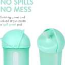 Boon Swig Insulated Silicone Straw Sippy Cup - Flip Top Spill Proof Toddler Straw Cups - Baby and Toddler Feeding Supplies - Baby Travel Essentials - 9 Oz - Mint