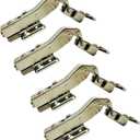 LIKERAINY 45 Degree Hinge  35mm with Hydraulic Damper for Special Corner Door Soft Closing Hinges for Cabinet Cupboard Wardrobe Folding Angular Doors Pack of 4