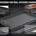 Hisencn Griddle for Gas Grill, Grill Flat Top Griddle, Stove Top Griddle for Gas Stove, 25 x 16 Grill Griddle for Weber, Blackstone, Charbroil and More, Heavy-Duty Grill Flat Top Griddle