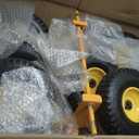 6 Wheel All Terrain Dolly, Heavy Duty Furniture Dolly 1300 Lbs Capacity, 10" Inflatable Tires Big Wheel Dolly, All Terrain Mover for Homes, Logistics, Warehouses, Shopping - 35.5" x 18" - Yellow