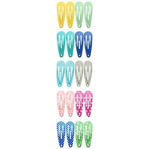 Toddler Hair Clips, Funtopia 20 Pcs (1.2 Inch, 3cm) Cute Mini Snap Hair Clips for Baby Girls Kids, Colorful Small Snap Barrettes Metal Barrette for Fine Hair