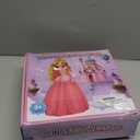 Meland Princess Dresses for Girls - Light Up Princess Dress Up for 3-10 Year Old, Costume for Girls Halloween Birthday (7-8 Years, Red)