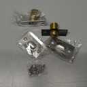 JQK Closet Door Ball Catch Hardware, Stainless Steel Catch Adjustable with Strike Plate, Brushed Satin Finish 2 Pack, HBC100-P2