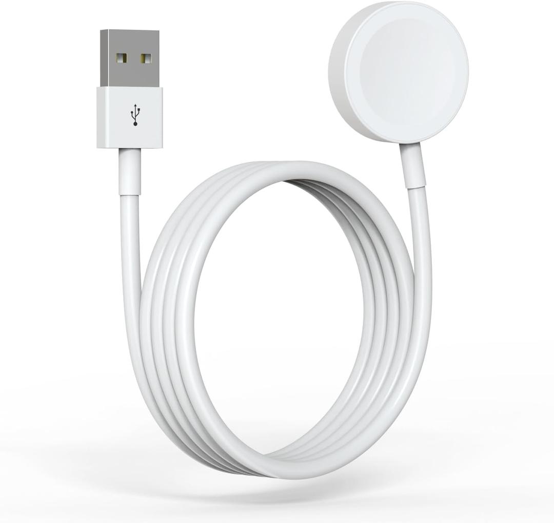 USB Watch Charger for Apple Watch, Fast Wireless Magnetic Charging Cable for iWatch, 3.3ft Watch Cable USB Portable Charging Cord Compatible with Apple Watch Series 10/9/8/7/6/5/4/3/2/1/Ultra 2/SE