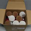 24 Pcs Velvet Christmas Ornaments 2.36 Inch Neutral Shatterproof Plastic Velvet Balls Flocked Ornaments for Christmas Tree Hanging Decorations (Multicolored)