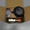 Kwikset 817 Deadbolt Lock, Matte Black Round Exterior Keyed Front Entry Door, Pick Resistant SmartKey Rekey Security, Single Cylinder Dead Bolt, with Microban Protection (Traditional)