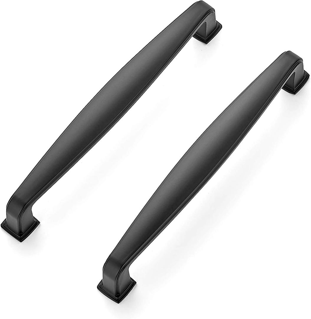 Ravinte 3 Pack Solid 5 Inch Kitchen Cabinet Handles Matte Black Cabinet Pulls Black Drawer Pulls Kitchen Cabinet Hardware Kitchen Handles for Cabinets Cupboard Handles Drawer Handles