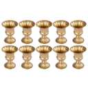 10Pcs Gold Flower Stand Flower Vases Table Centerpiece Wedding Decor 16cm H