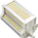 QLEE R7S LED Bulb 50W Warm Light Dimmable 3000k Double Ended J118 J Type 118mm 4.64" LED Floodlight 5000LM Equivalent 500W Halogen Floor Standing Lamp 200 Degree Indoor and Outdoor (3000k)