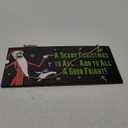 Nightmare Christmas Decorations, Funny Holiday Wood Door Hanging Sign, Scary Xmas Welcome Sign Front Door Decor Party Supplies Tree Ornament, Nightmare Christmas Merch Gifts for Women Men