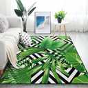 ALAZA Summer Exotic Jungle Tropical Palm Tree Leaves Area Rug Rugs for Living Room Bedroom 7' x 5' (Multi 12)