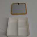 1pc Travel Makeup Mirror Led Light Compact Portable Desktop Mirror Jewelry Storage Girl Makeup