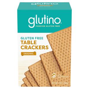 3 x Glutino Gluten Free Table Crackers, Premium Squares, Original, 7 oz