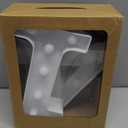 Pooqla Decorative Led Light Up Number Letters, White Plastic Marquee Number Lights Sign for 14th Birthday Party Wedding Decor Battery Operated Number (14)