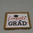 CiyvoLyeen Class of 2025 Graduation Leis with Glitter Pins Handmade Double Braided Ribbon Garland Money Holder Bowknot for Him Her Scarlet Congrats Grad Graduation Ceremony Gift Idea (Black & Red)
