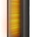 Space Heaters Indoor Use, 26" 12ft/s Electric Heater with Remote, 1500W Electric Heaters with 75Oscillation, 1-12H Timer, PTC Electric Heater for Large Room, Bedroom Home Office