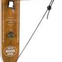 Ring Toss Game, Man Cave Decor, Solid Wood Wall Mounted Hook and Ring Game with Adjustable Rings & LED Lights, Ring Swing Game,Outdoor Games,Yard Games