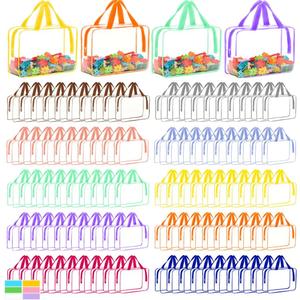 100 Packs Extra Large Toy Storage Bags with Zipper, Clear Toy Organizer Bag, 8.66 x 11.81 x 3.93 inches