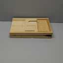 Premium Bathtub Tray Caddy, Expandable Bath Tray, Unique House Warming Gifts, New Home, Anniversary and Wedding Gifts for Couple, Bridal Shower Gift for Women (Bamboo)