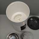 Petory Timed Automatic Cat Feeders - 4L Programable Dry Food Dispenser for Cats and Small Medium Dogs 6 Meals with Desiccant Bag Dual Power Supply 10S Voice Recorder (White)