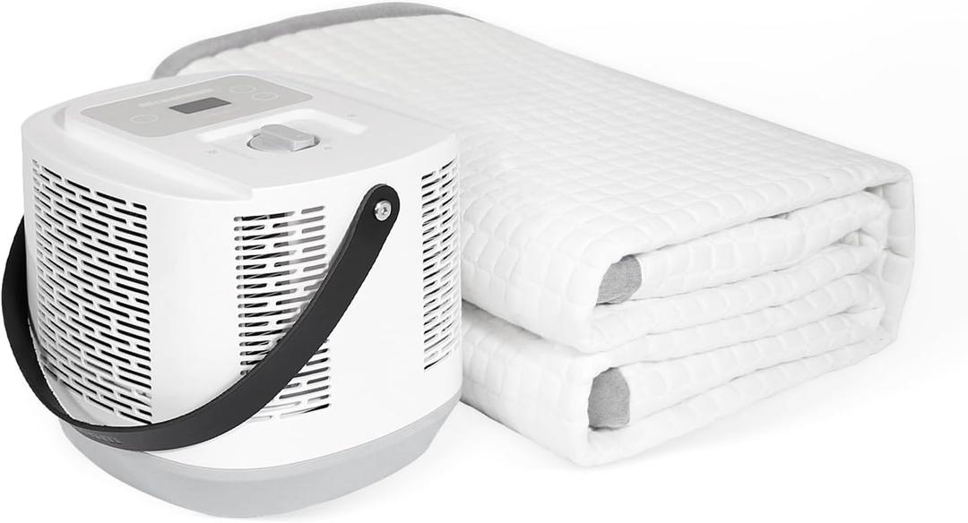 Bed Cooling System with Portable Cooling Mattress & Heater 54-115 , Safe Water Circulation, Low Energy, Quiet Operation, Bed Air Conditioner Under Sheets Ideal for Camping, RVs, and Indoor Use