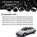 AUCERAMIC 17228-PAA-A00 Air Intake Hose with Clamps Fit for 1998-2002 Honda Accord 2.3L L4 Replace # 17228PAAA00 696-034