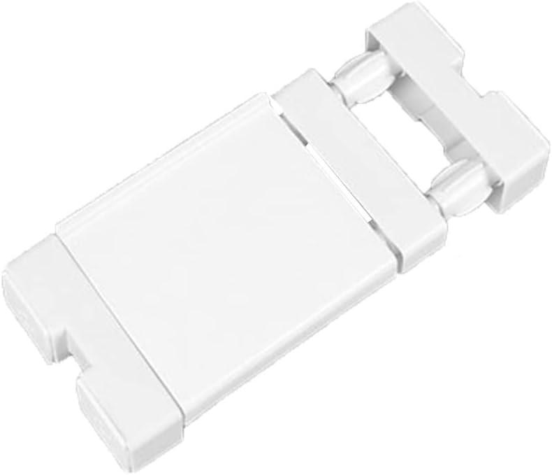 Extendable Narrow Closet Tension Shelf Slim Cupboard Divider Rod Adjustable Cabinet Organization Storage Rack Windowsill Bathroom Shelving Unit for Small Space - White