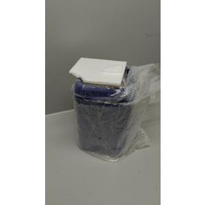 Bathroom Accessories Set - Elegant Blue Bathroom Set, 10PC Bathroom Accessory Set, Toilet Brush, Trash Can, Qtip Holder Dispenser & Soap Dispenser