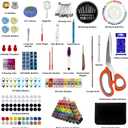 HYHJMISTY Sewing Kit for Adults, 50 Color Sewing Thread Kit, 295PCS Sewing Accessories with Ergonomic Scissors, Portable Professional Mending Essentials for Travel, Home, Beginners