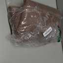 RYB HOME Linen Textured Sheer Curtains - Rod Pocket Semi Transparent Thick Privacy Boho Country Rustic Drapes for Living Room Bedroom, W 52" x L 95", Brown, 2 Panels