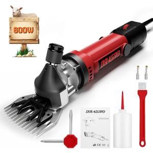 Sheep Clippers 600W, Professional Animal Shearing Machine, Farm Livestock Grooming Kit, Heavy Duty Electric Clippers for Thick Coat Animals (Sheep Clippers-600W)