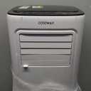 COSTWAY Portable Air Conditioner, 9000 BTU Portable AC with Built-in Dehumidifier, 24H Timer, Smart Sleep Mode, LED Touch Panel for Cooling Rooms up to 280 Sq.Ft, Remote Control & Window Kit Included