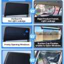 Nmoiss Car Window Shades for Baby[Ice Crystal Cooling Layer](2 Pack) UV-Blocker Cling Sun Shade 99% UV Protection Fit SUV/Sedan/Minivan | Roll Windows Down, Privacy Safe