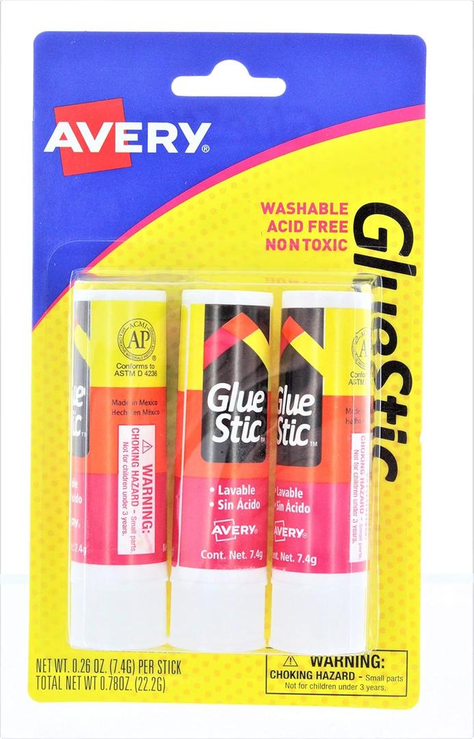 Avery Glue Sticks (Set of 3)