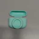 2 in 1 Silicone Case Compatible with AirPod 4 and AirTag 2/1, Shockproof Protective Skin Cover for AirPods 4th Generation with Cleaner Kit & Carabiner (Mint Green)