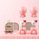 4 Pack Clear Acrylic Table Balloon Stand Kit, 15.75 Inch Tabletop Balloons Centerpiece Stand with Base, Balloon Stick Holder for Wedding, Baby Shower, Birthday Party Decoration