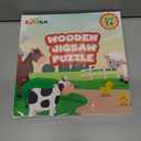 2 x Farm Animal Wooden Puzzle for Toddlers 1-3, Sensory Montessori Toy Classroom Preschool Learning Activities Educational Toy Christmas Stocking Stuffer Gift for Girls 3-5, Boys 2 3 4 5 Year Old Baby