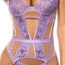 womens Mapale 8827 Two Piece Set (Large-X-Large, Lilac/Nude)