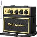 FILOTO AirPods Pro 2nd Generation Case Cover with Cleaner Kit, Airpod Pro Case Guitar Amp Retro Audio Design Soft Silicone Protective Cover for AirPods Pro 2 Case with Lanyard (2023/2022) Black