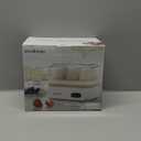 Rapid Egg Cooker Electric 6 Eggs Capacity, Soft, Medium, Hard Boiled, Poacher, Omelet Maker Egg Poacher With Auto Shut-Off, BPA Free-White