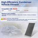 Air Conditioning A/C Condenser Compatible with Honda CR-V 2007-2011# 3599