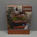 Electric Heated Blanket Throw 50" x 60" Soft Dual-Sided Flannel Fast Heating 12 Heat Levels 1–12H Timer & Overheat Protection & Auto Shut-Off & Machine Washable (Peach Pink & Gray)