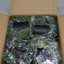 Palonu Artificial Hanging Plants for Shelf, 4 Pack Fake Potted Greenery Faux Eucalyptus Vine, Mandala Vine, String of Pearls,Pea pod Leaves in Pot for Office Living Room Bathroom Indoor Outdoor Dcor