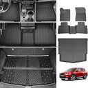 Utiiy Floor Liner Compatible with 2021-2024 Nissan Rogue Cargo Mat TPE Floor Mat for 2021 2022 2023 2024Nissan Rogue Accessories(Cargo Mat+Floor Mat)