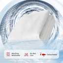 Bwarm Waterproof Heated Mattress Pad, ETL Certified Bed Warmer with 9 Heat Settings, 1-12 Hours Auto Off Deep Pocket, Machine Washable, White Foot King 78" W x 24" L
