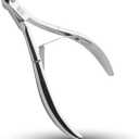 Rui Smiths Carbon Steel Cuticle Nippers - Professional Carbon Steel French Handle - 6mm Jaw, Double Spring