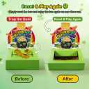 LEKSON St. Patricks Day Leprechaun Trap Kit with Coin Drop Slot, Interactive Leprechaun Trap Box for Kids, How to Catch a Leprechaun Craft, Tabletop Holiday Decoration (Green01)