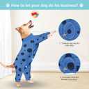 Dog Surgery Suit Long Sleeve, Dog Recovery Suit Female Male with Zipper Closure Post Spay, Neuter, Dog Onesie Shedding Suit Full Coverage Bodysuit (Blue, S)