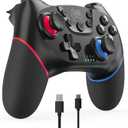 Wireless Switch Controller, Pro Controller Compatible with Switch/Lite/OLED, Remote Gamepad with 6-Axis Gyro, Dual Motor, Wake-up and Turbo - 2025 New Version